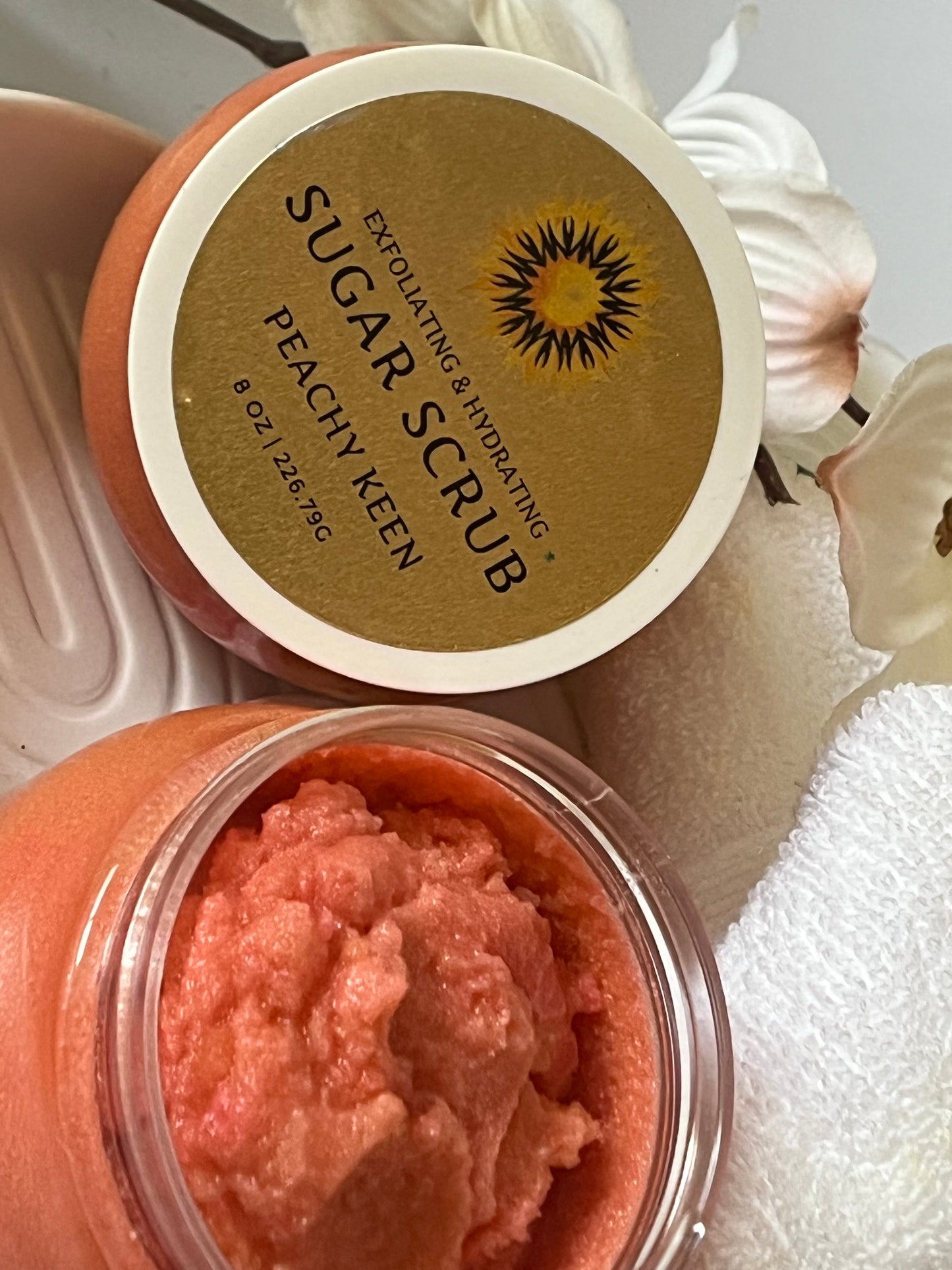 Peachy Keen Emulsified Sugar Scrub